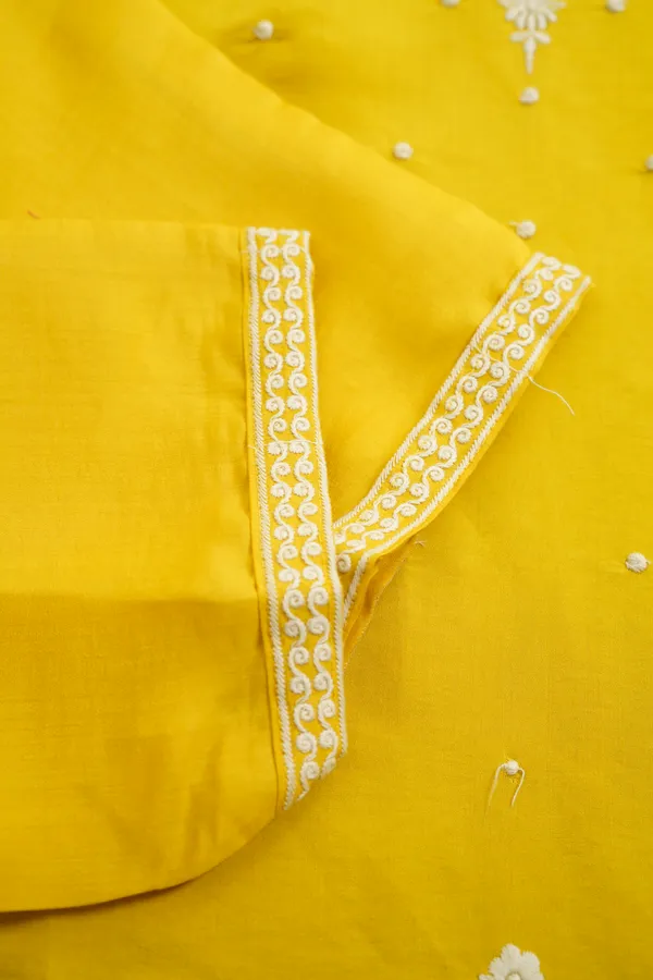 Yellow_Embroidered_Calf_Length_Festive_Kurti_and_Trousers_With_Dupatta