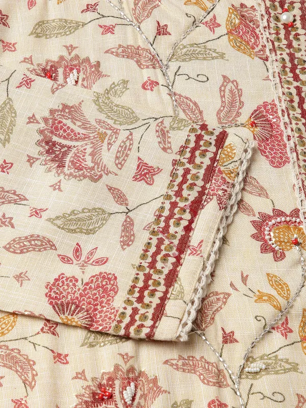 Beige_Floral_Printed_Straight_Kurta_and_Trousers