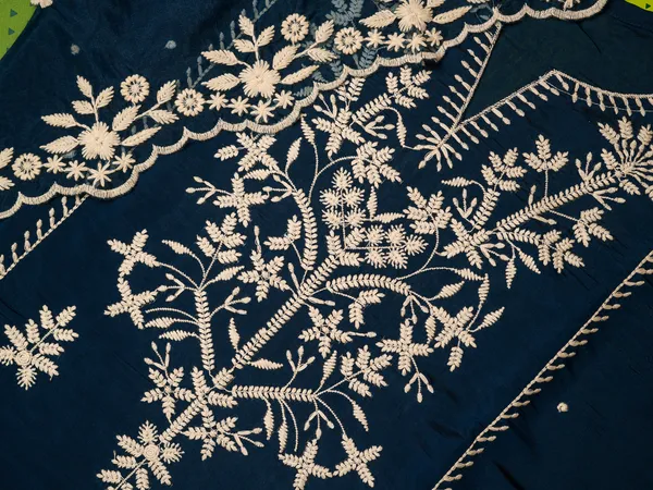 Blue_Embroidered_Woven_Design_Straight_Kurta_and_Trousers_With_Dupatta