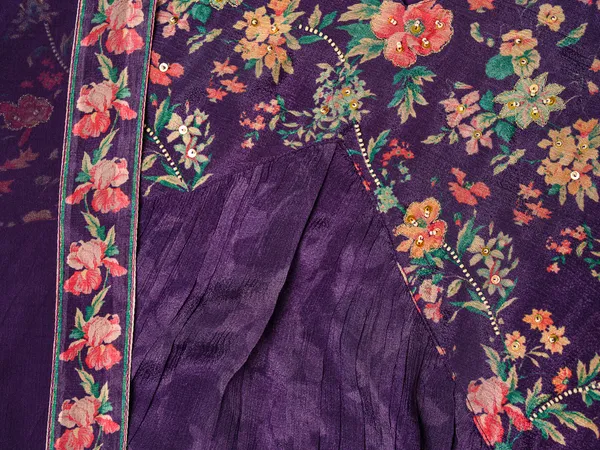 Purple_Printed_Floral_A-Line_Kurta_and_Trousers_With_Dupatta