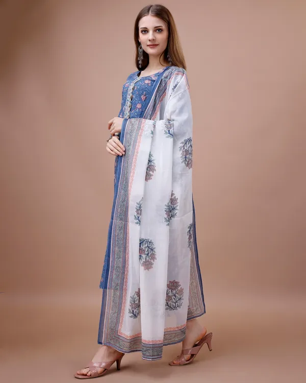 Navy_Blue_Floral_Printed_Straight_Kurta_Kurta_and_Trousers_With_Dupatta