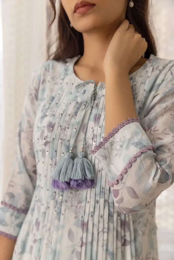Women_Grey_A-Line_Sequinned_Kurta_and_Trousers_With_Dupatta