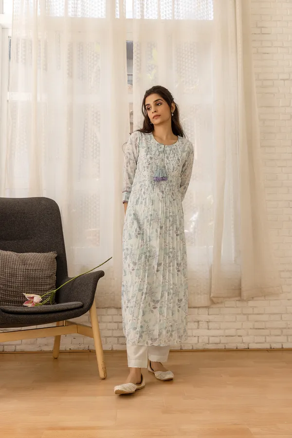 Women_Grey_A-Line_Sequinned_Kurta_and_Trousers_With_Dupatta