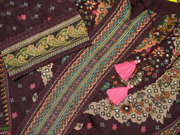 Black_Printed_Floral_Straight_Kurta_and_Trousers_With_Dupatta