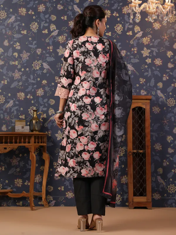 Women_Black_Printed_Straight_Kurta_and_Palazzos_With_Dupatta