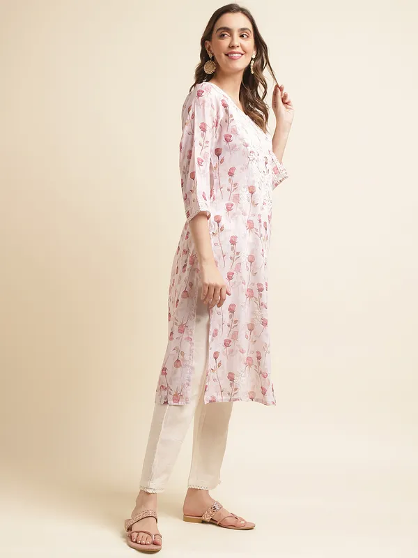 Women_White_Floral_Straight_Kurta_Sets