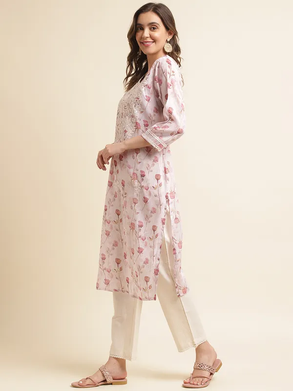 Women_White_Floral_Straight_Kurta_Sets