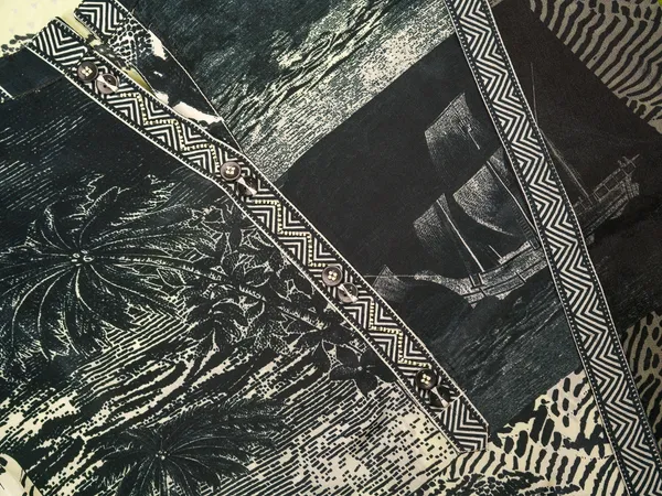 Black_&_White_Floral_Printed_Straight_Kurta_and_Trousers_With_Dupatta