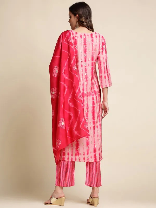 Pink_Geometric_Embroidered_Straight_Kurta_and_Trousers_With_Dupatta
