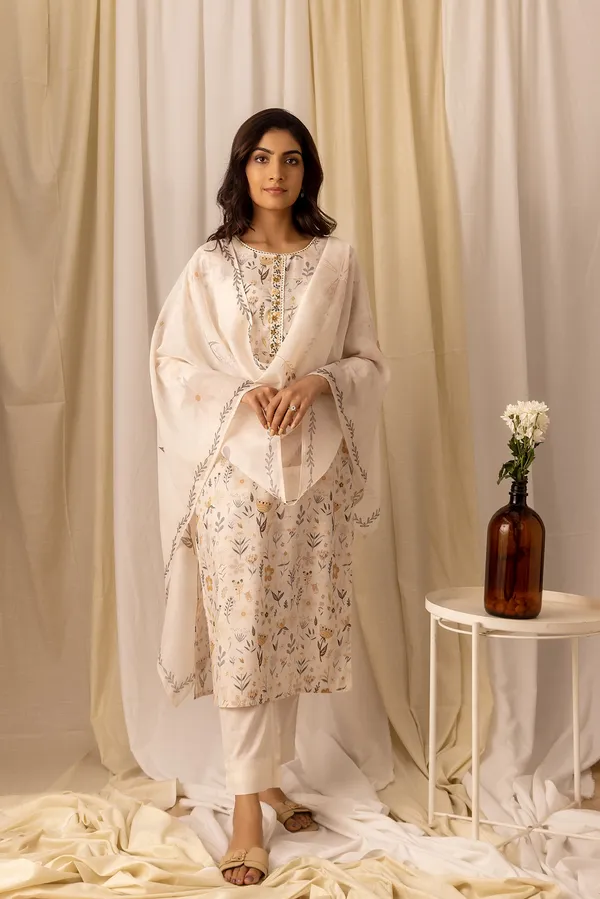 Women_Pink_A-Line_Sequinned_Kurta_and_Trousers_With_Dupatta
