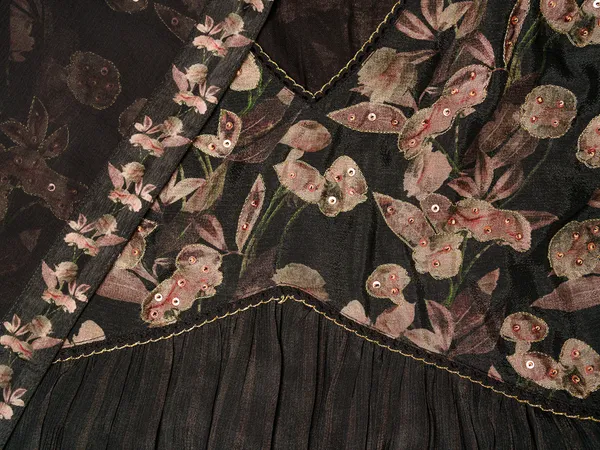 Black_Embroidered_Calf_Length_Festive_Kurti_and_Trousers_With_Dupatta