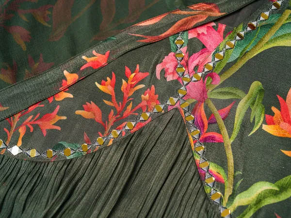 Grey_Printed_Floral_A-Line_Kurta_and_Trousers_With_Dupatta