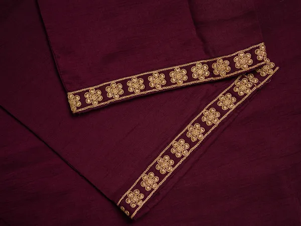 Purple_Yoke_Design_Woven_Design_Straight_Kurta_and_Trousers_With_Dupatta