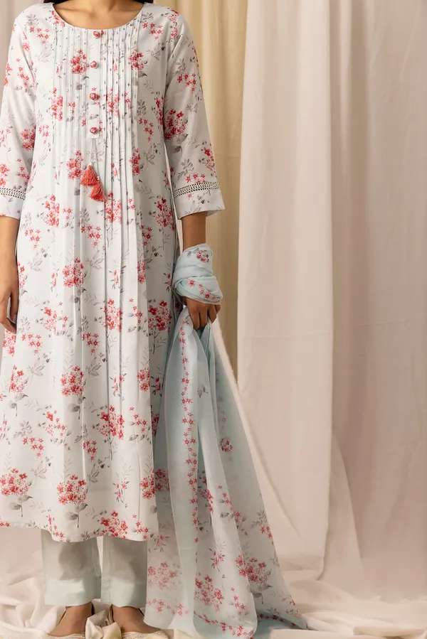Women_White_A-Line_Sequinned_Kurta_and_Trousers_With_Dupatta
