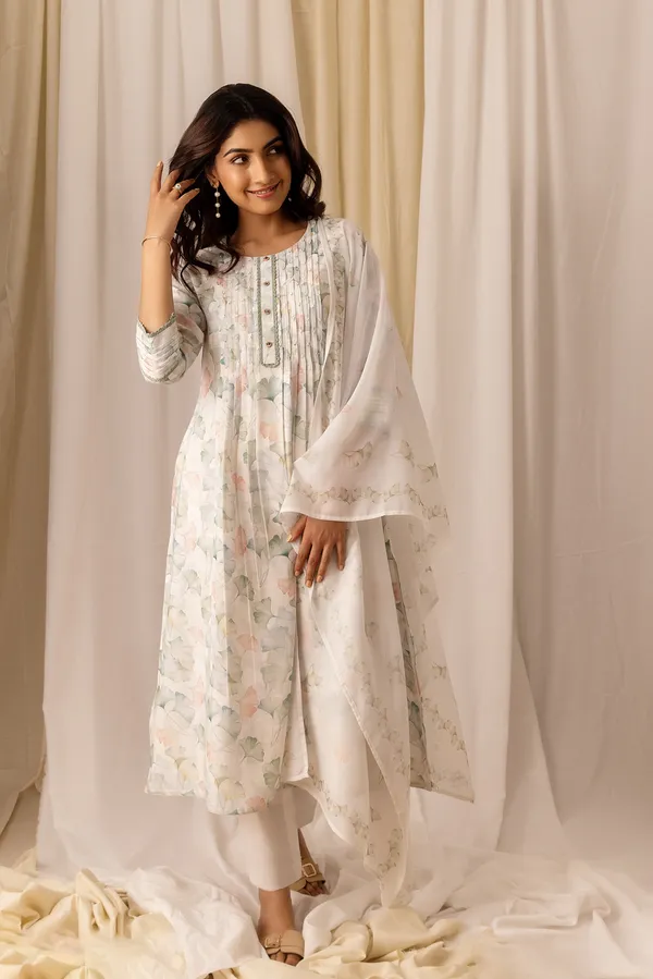 Women_White_A-Line_Sequinned_Kurta_and_Trousers_With_Dupatta
