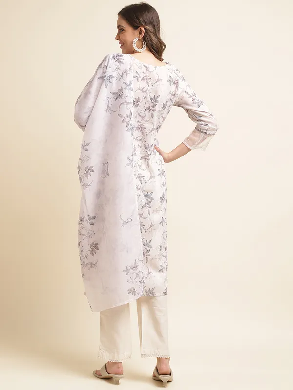 White_Floral_Printed_Regular_Sequinned_Linen_Kurta_with_Trousers_&_Dupatta