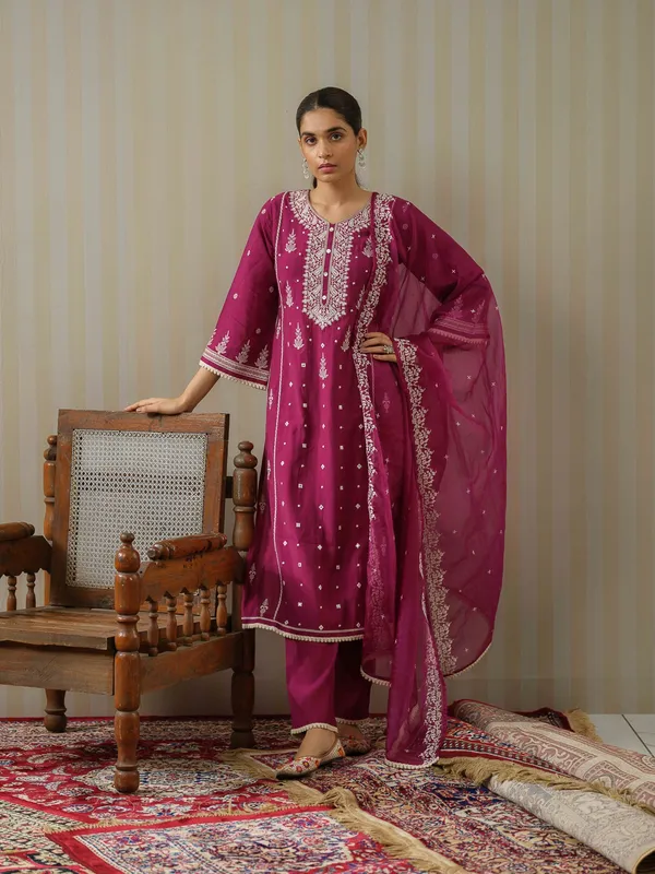 Purple_Embroidered_Woven_Design_Straight_Kurta_and_Trousers_With_Dupatta