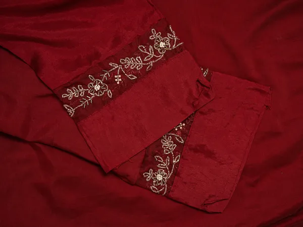 Red_Yoke_Design_Woven_Design_Straight_Kurta_and_Trousers_With_Dupatta