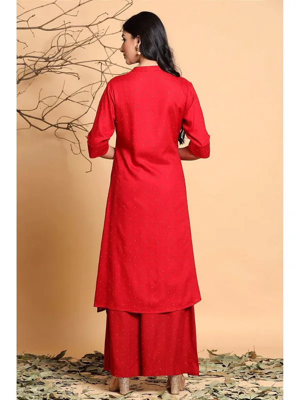 Red_Cotton_Long_Fibres,_Extra_Softness_Kurti