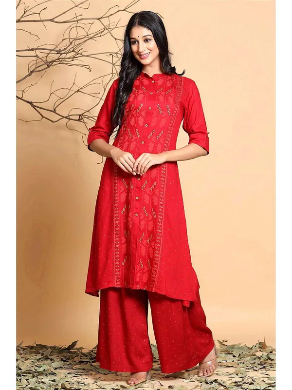 Red_Cotton_Long_Fibres,_Extra_Softness_Kurti