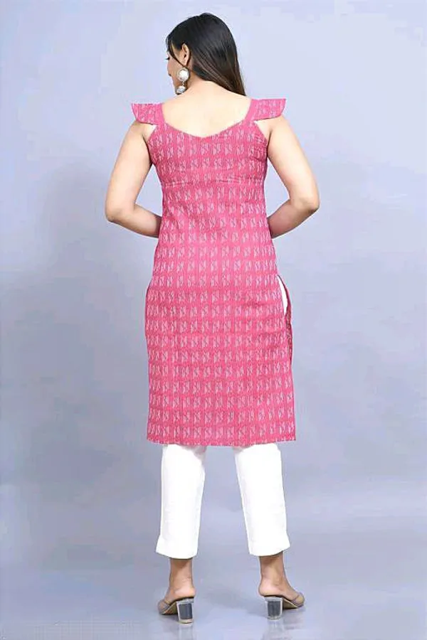 Pink_Cotton_Long_Fibres,_Extra_Softness_Kurti