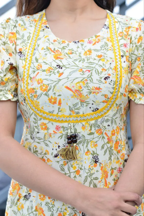 Yellow_Rayon_Long_Fibres,_Extra_Softness_Kurti