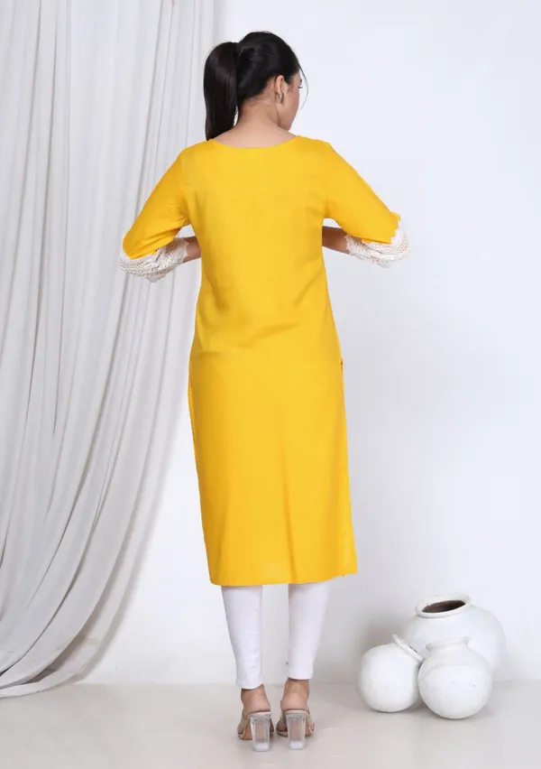 Yellow_Cotton_Rayon_Lahori_Long_Fibres,_Extra_Softness_Kurti