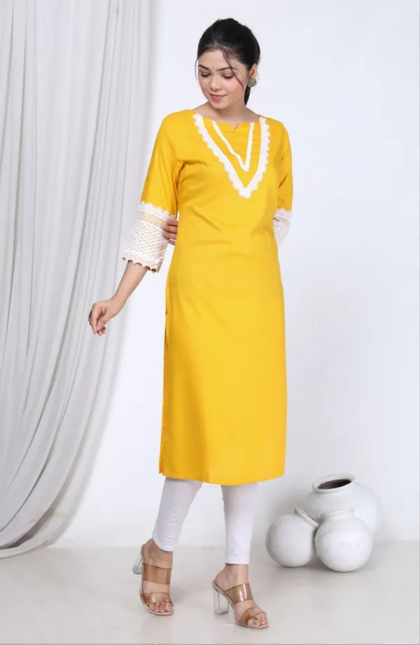 Yellow_Cotton_Rayon_Lahori_Long_Fibres,_Extra_Softness_Kurti