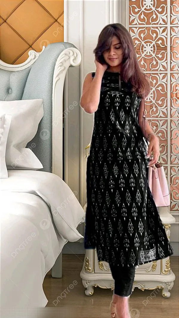 Black_Rayon_Long_Fibres,_Extra_Softness_Kurti