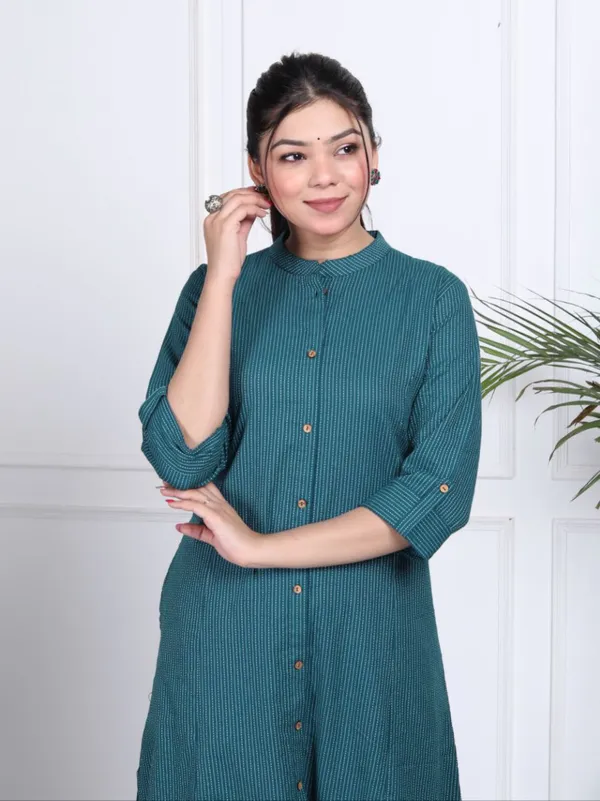 Green_Cotton_Long_Fibres,_Extra_Softness_Kurti_Set