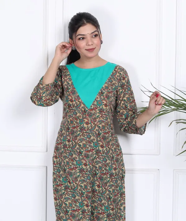 Sky-Blue_Cotton_Long_Fibres,_Extra_Softness_Kurti