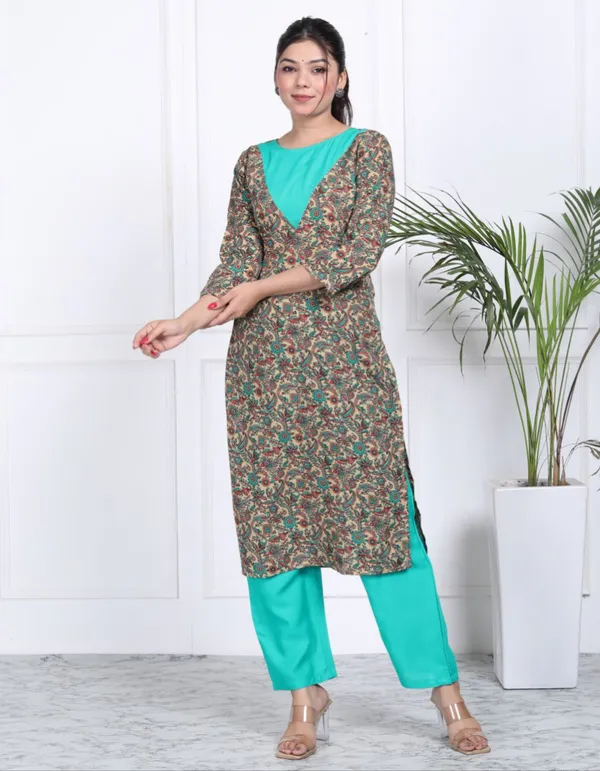 Sky-Blue_Cotton_Long_Fibres,_Extra_Softness_Kurti