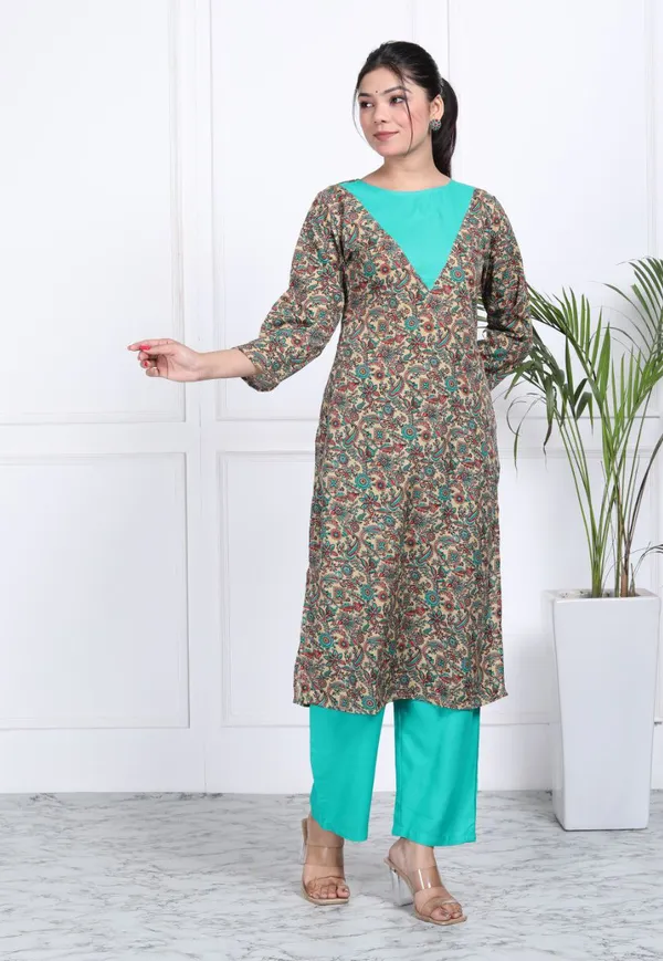 Sky-Blue_Cotton_Long_Fibres,_Extra_Softness_Kurti