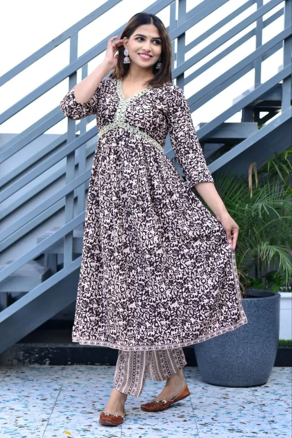 Brown_Rayon_Long_Fibres,_Extra_Softness_Kurti