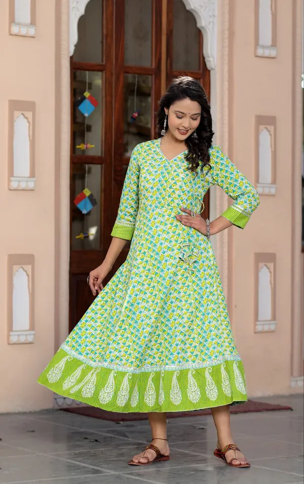 Green_Cotton_Long_Fibres,_Extra_Softness_Kurti
