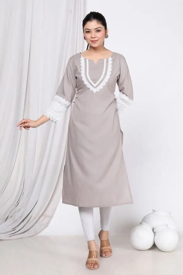 Grey_Cotton_Rayon_Lahori_Long_Fibres,_Extra_Softness_Kurti