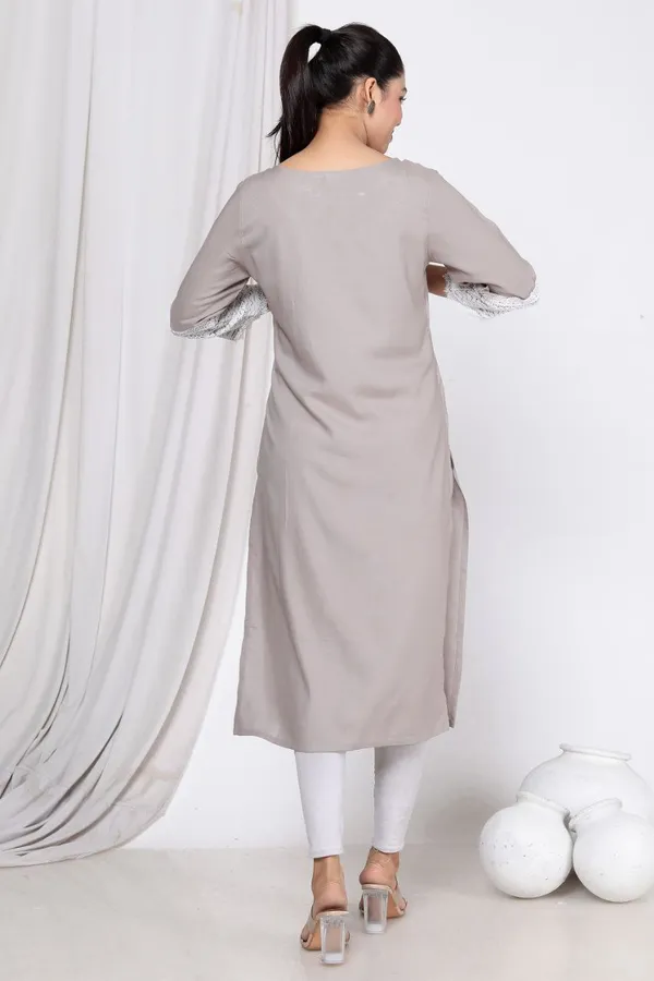 Grey_Cotton_Rayon_Lahori_Long_Fibres,_Extra_Softness_Kurti