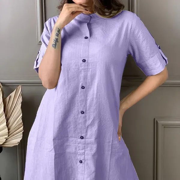 Purple_Cotton_Long_Fibres,_Extra_Softness_Kurti