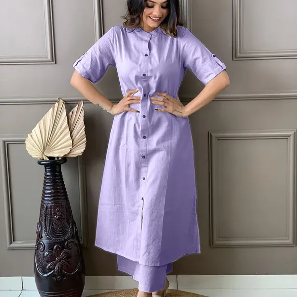 Purple_Cotton_Long_Fibres,_Extra_Softness_Kurti