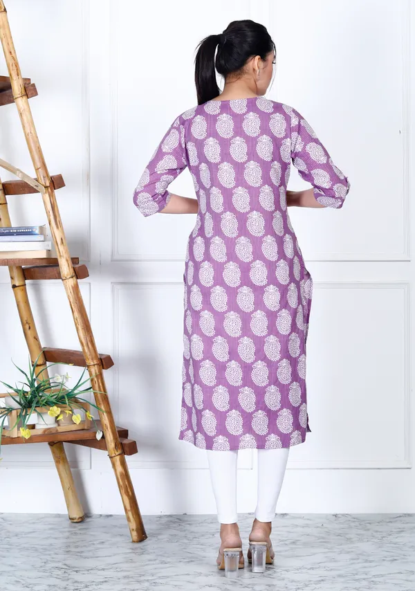 Lavender_Viscous_Rayon_Long_Fibres,_Extra_Softness_Kurti