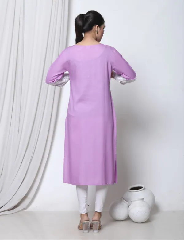 Lavender_Cotton_Rayon_Lahori_Long_Fibres,_Extra_Softness_Kurti