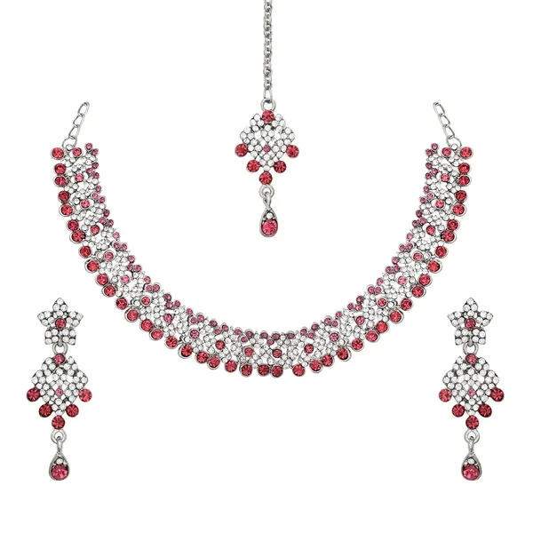 Splendid_Silver_Plated_Alloy_Jewellery/Necklace_Set_for_Women