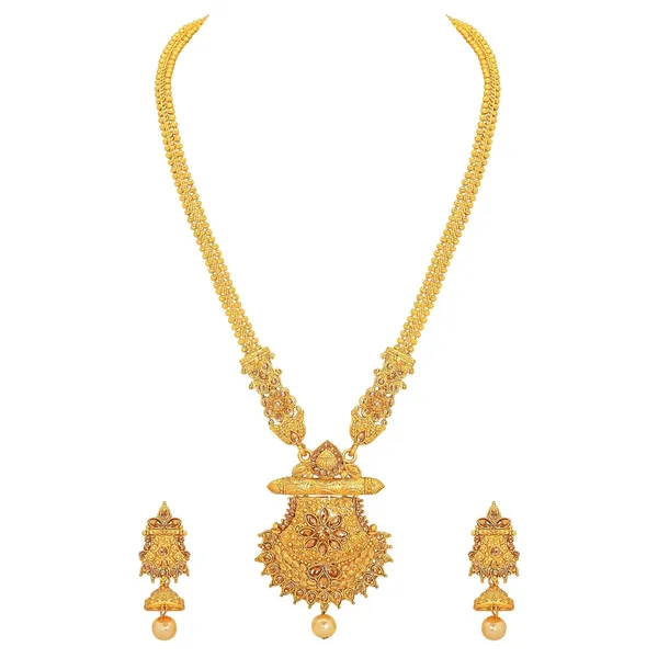 Traditional_Paisley_Design_Long_Haram_Alloy_Gold_Plated_Necklace_with_Earrings_Jewellery_Set_for_Women