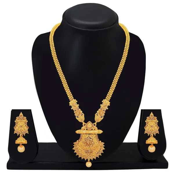 Traditional_Paisley_Design_Long_Haram_Alloy_Gold_Plated_Necklace_with_Earrings_Jewellery_Set_for_Women