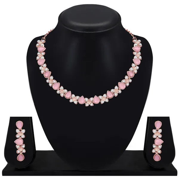 Excellent_Flower_Design_Silver_Plated_Alloy_Princess_Style_Necklace_Set_for_Women
