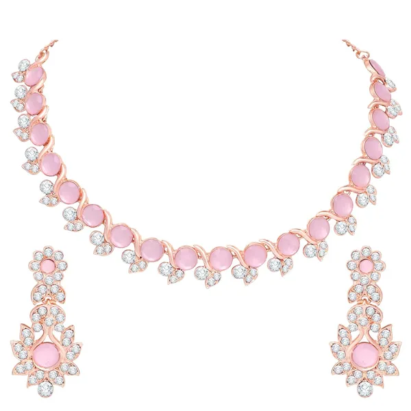 Crystal_Diamond_Women's_Necklace_Set_|_Jewellery_Set_With_Earrings