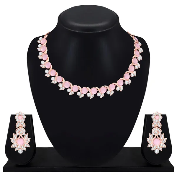 Crystal_Diamond_Women's_Necklace_Set_|_Jewellery_Set_With_Earrings