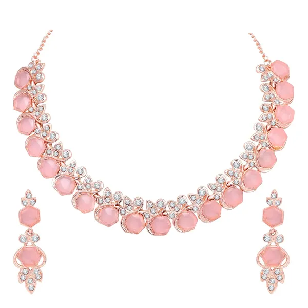AD_Crystal_Women's_Necklace_Set_|_Jewellery_Set_With_Earrings