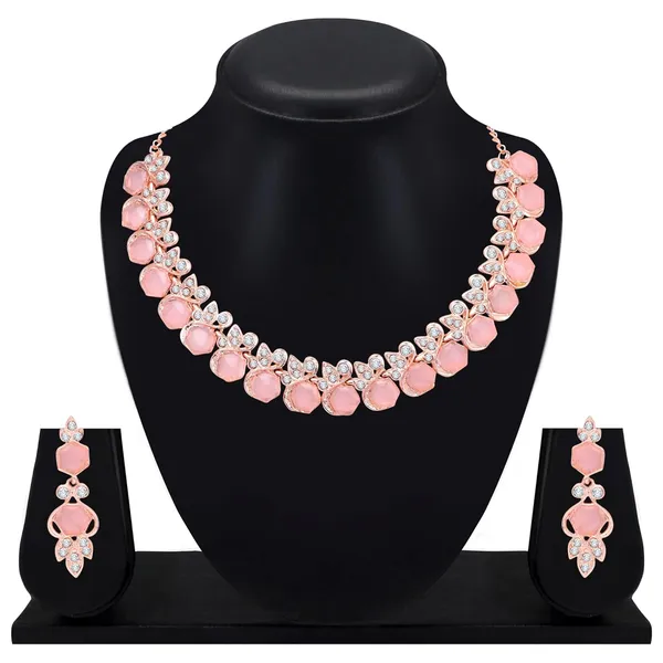 AD_Crystal_Women's_Necklace_Set_|_Jewellery_Set_With_Earrings