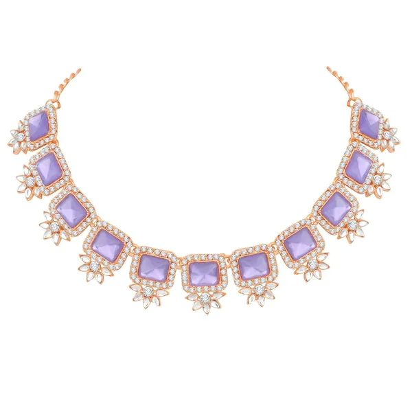 Gold_Plated_Crystal_Diamond_Necklace_with_Earrings_and_Maang_Tikka_for_Women_-_Jewellery_Set_for_Party,_Wedding,_Engagement